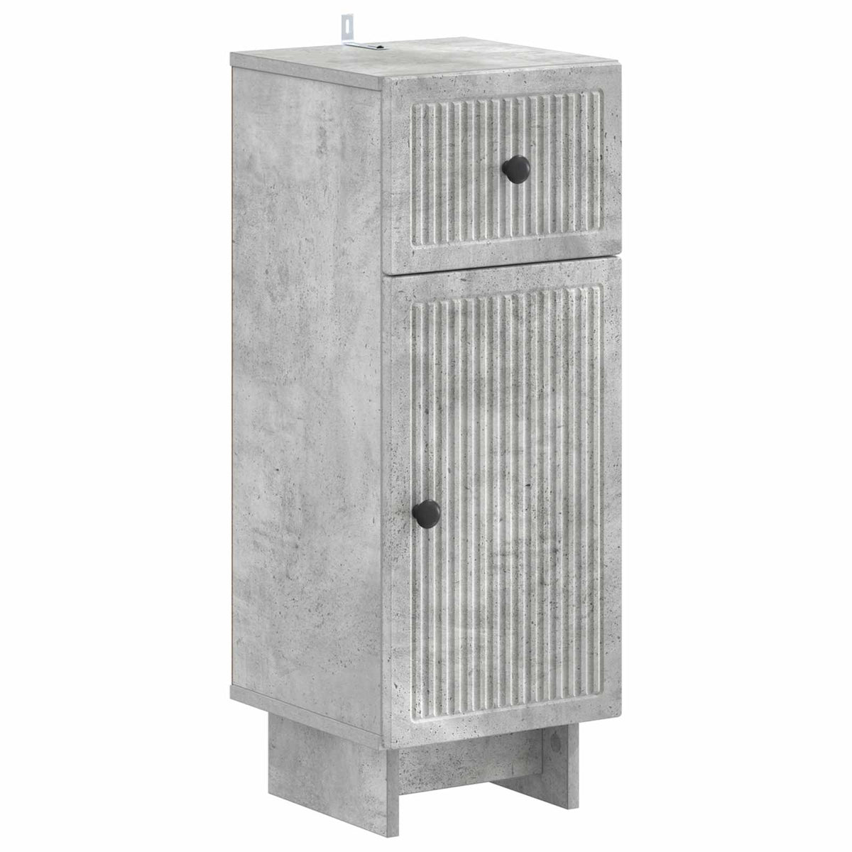 4 Piece Bathroom Cabinet Set EDE Concrete Grey Engineered Wood