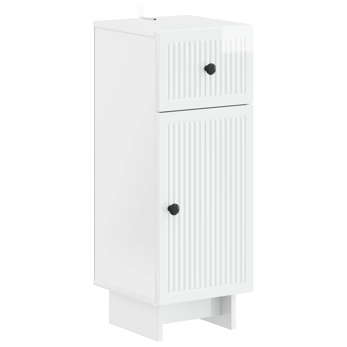 4 Piece Bathroom Cabinet Set EDE High Gloss White