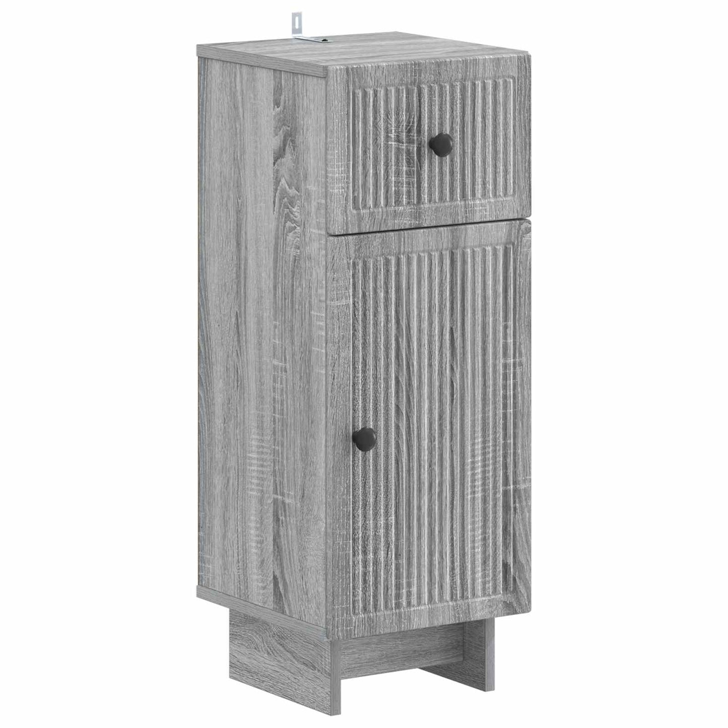 4 Piece Bathroom Cabinet Set EDE Grey Sonoma Engineered Wood