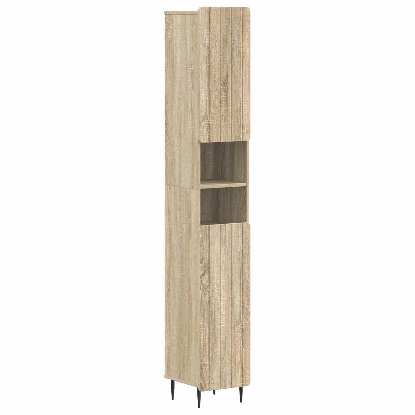 4 Piece Bathroom Cabinet Set ZWOLLE Sonoma Oak Engineered Wood