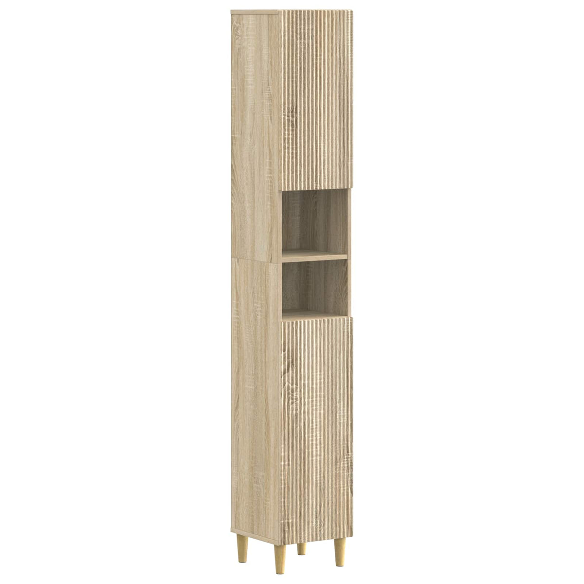 4 Piece Bathroom Cabinet Set ARNHEM Sonoma Oak Engineered Wood