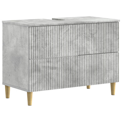 4 Piece Bathroom Cabinet Set ARNHEM Concrete Grey