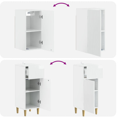 4 Piece Bathroom Cabinet Set ARNHEM High Gloss White