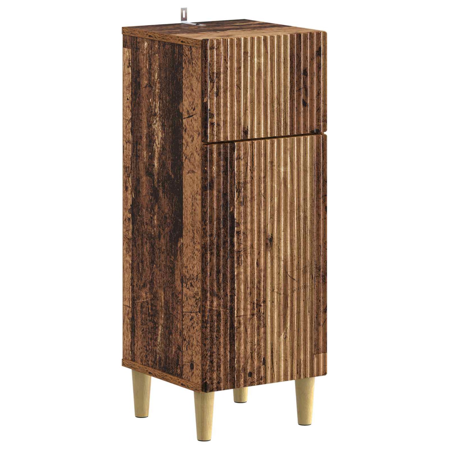 4 Piece Bathroom Cabinet Set ARNHEM Old Wood Engineered Wood