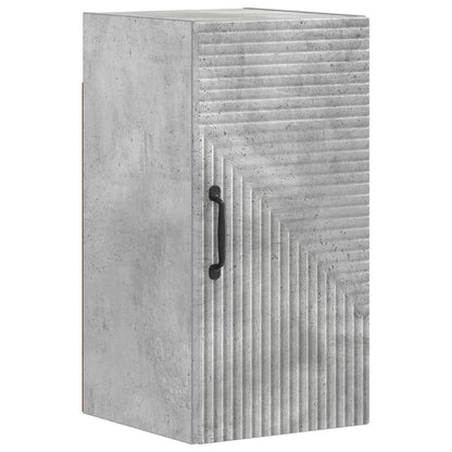 4 Piece Bathroom Cabinet Set HAARLEM Concrete Grey