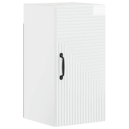 4 Piece Bathroom Cabinet Set HAARLEM High Gloss White