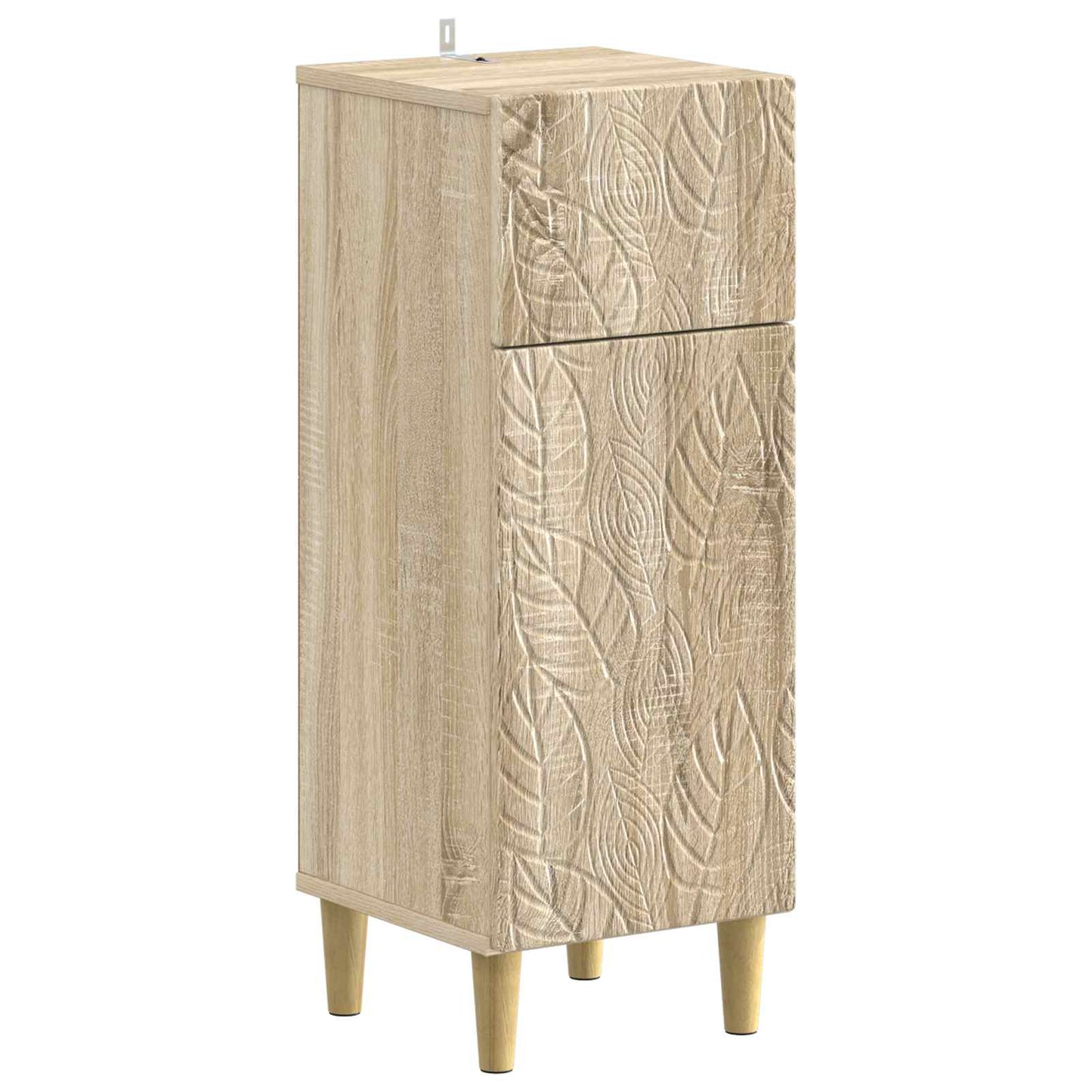 4 Piece Bathroom Cabinet Set DELFT Sonoma Oak Engineered Wood