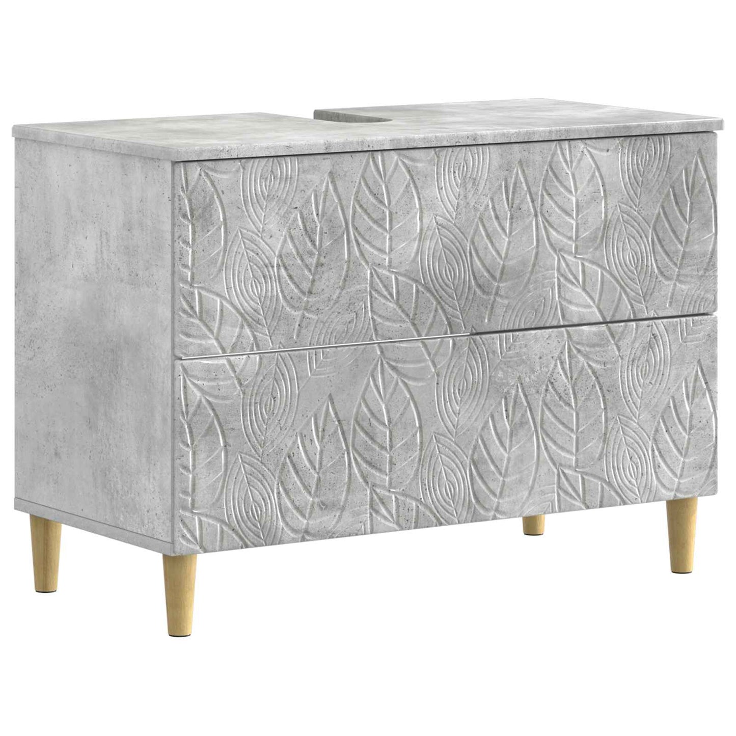 4 Piece Bathroom Cabinet Set DELFT Concrete Grey
