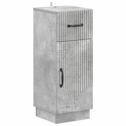 4 Piece Bathroom Cabinet Set HOORN Concrete Grey