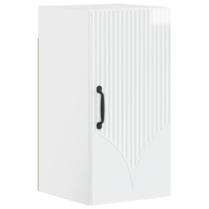 4 Piece Bathroom Cabinet Set HOORN High Gloss White