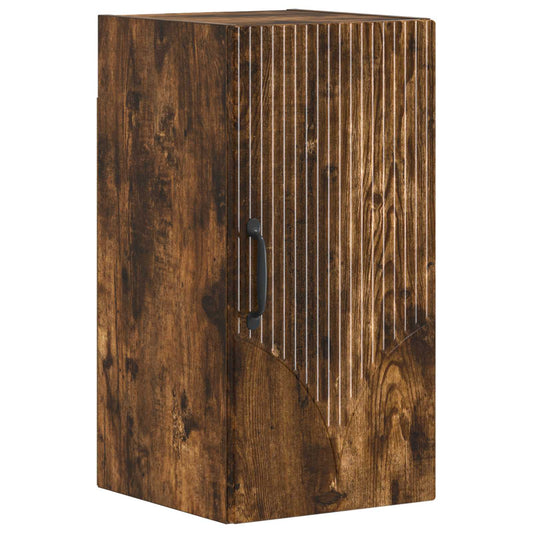4 Piece Bathroom Cabinet Set HOORN Smoked Oak Engineered Wood