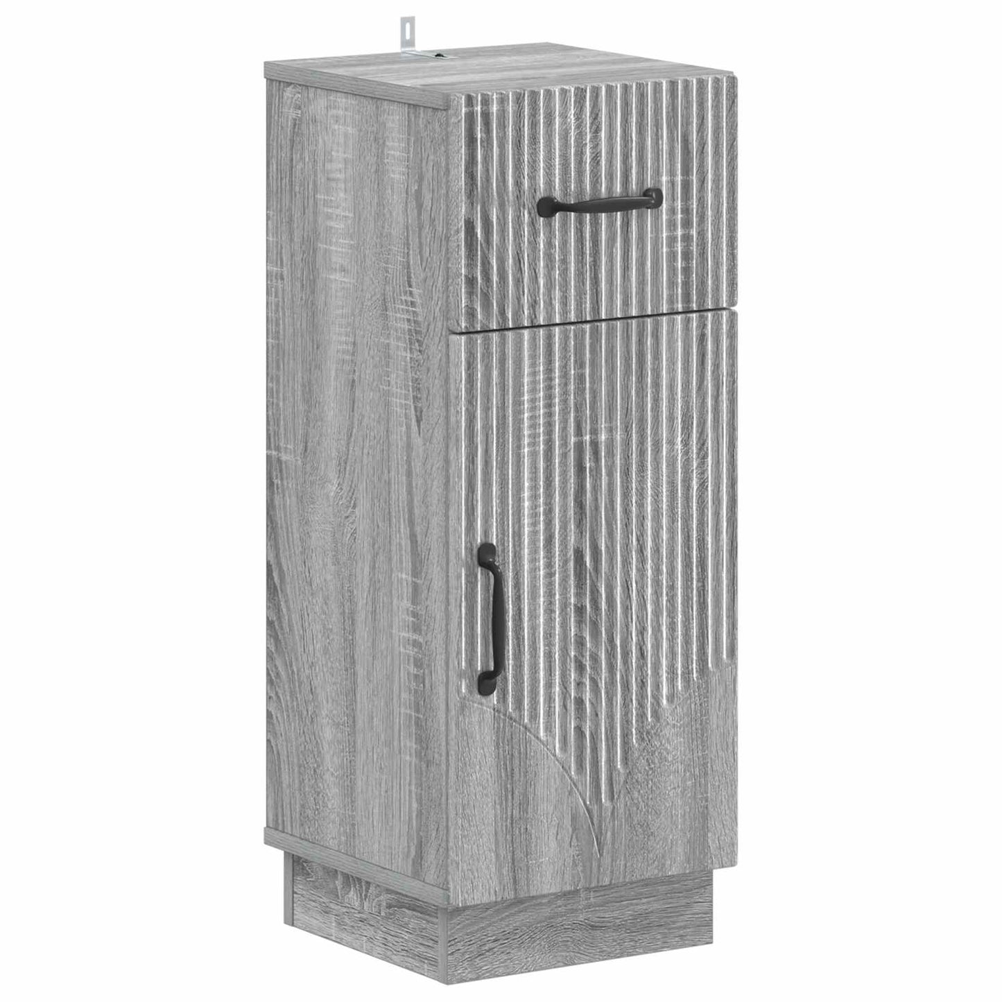 4 Piece Bathroom Cabinet Set HOORN Grey Sonoma Engineered Wood