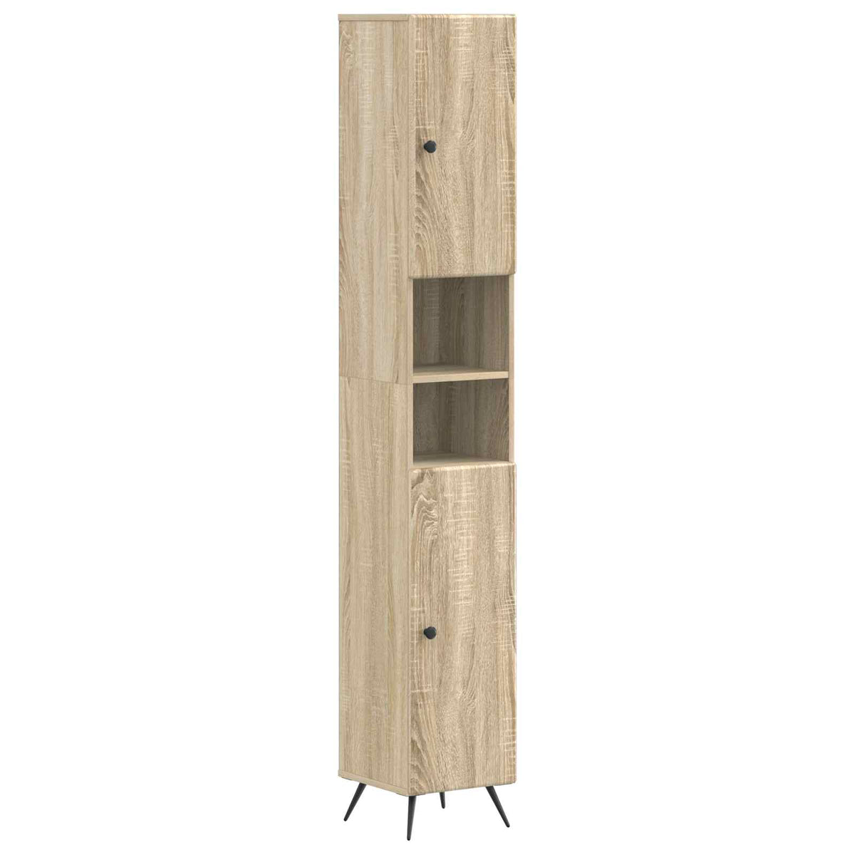 4 Piece Bathroom Cabinet Set BREDA Sonoma Oak Engineered Wood