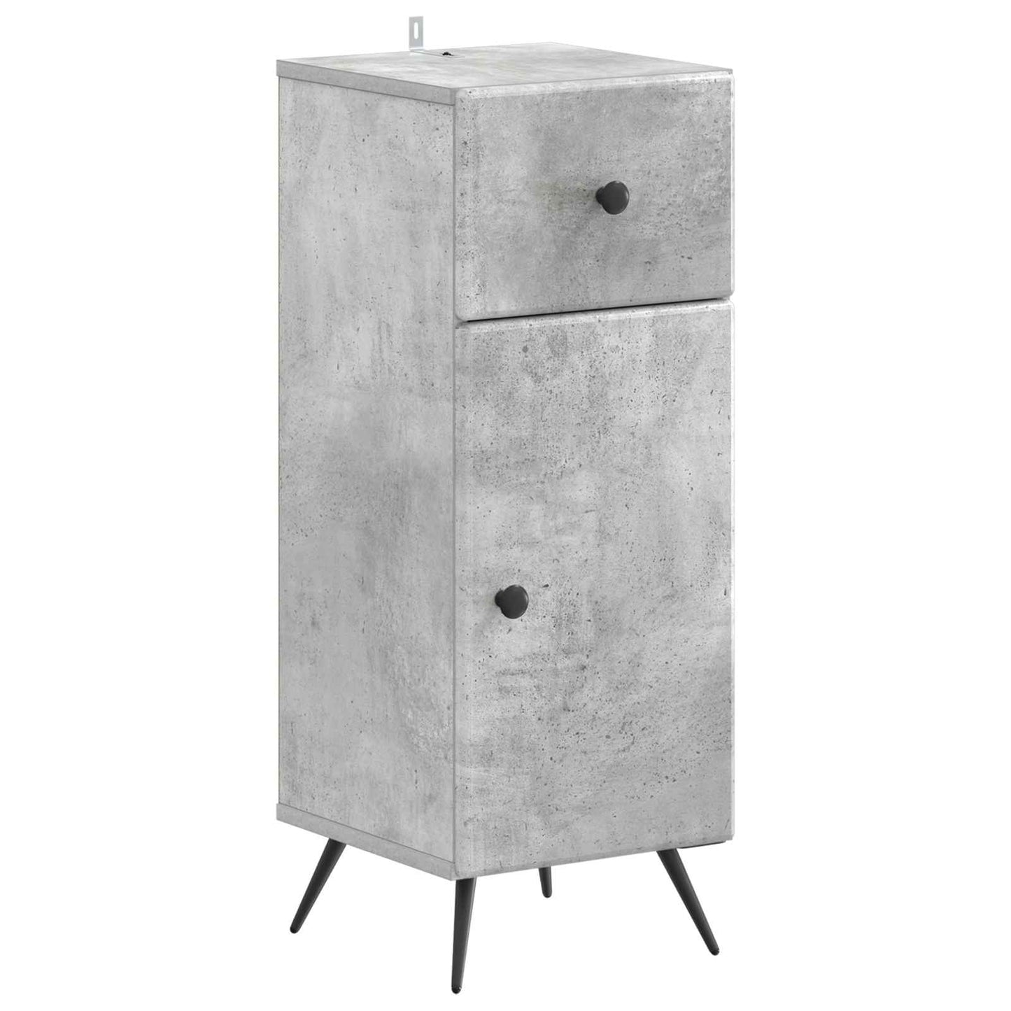4 Piece Bathroom Cabinet Set BREDA Concrete Grey