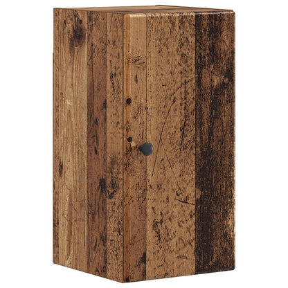 4 Piece Bathroom Cabinet Set BREDA Old Wood Engineered Wood