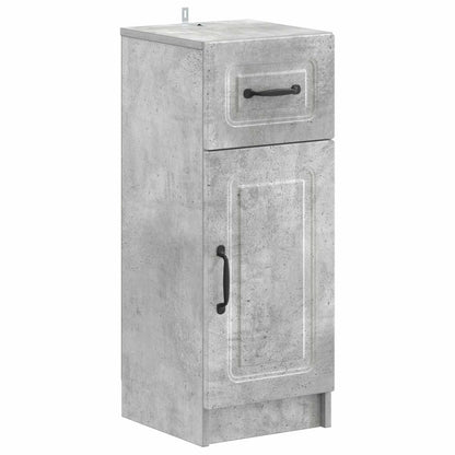 4 Piece Bathroom Cabinet Set UTRECHT Concrete Grey