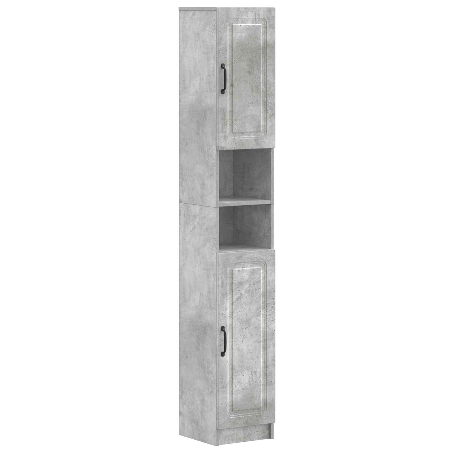 4 Piece Bathroom Cabinet Set UTRECHT Concrete Grey
