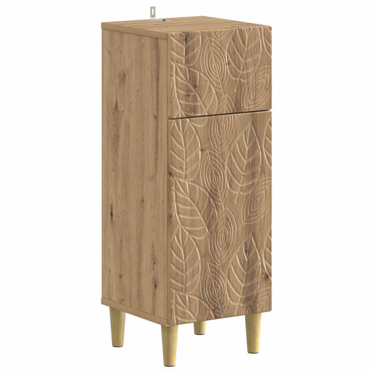 2 Piece Bathroom Cabinet Set DELFT Artisan Oak Engineered Wood