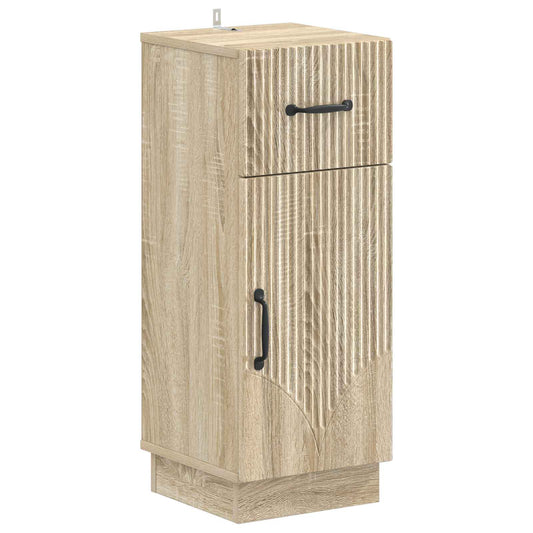 2 Piece Bathroom Cabinet Set HOORN Sonoma Oak Engineered Wood