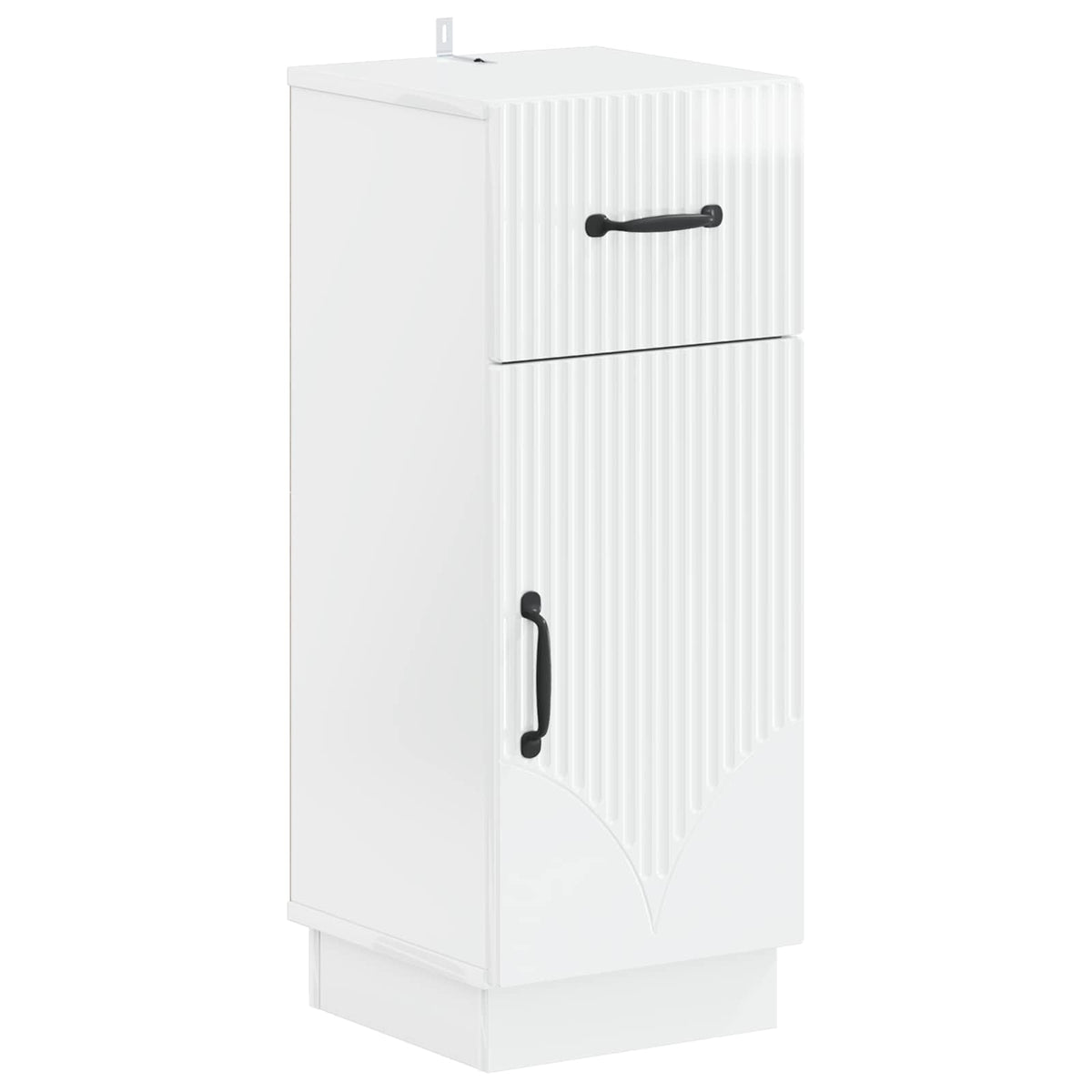 3 Piece Bathroom Cabinet Set HOORN High Gloss White