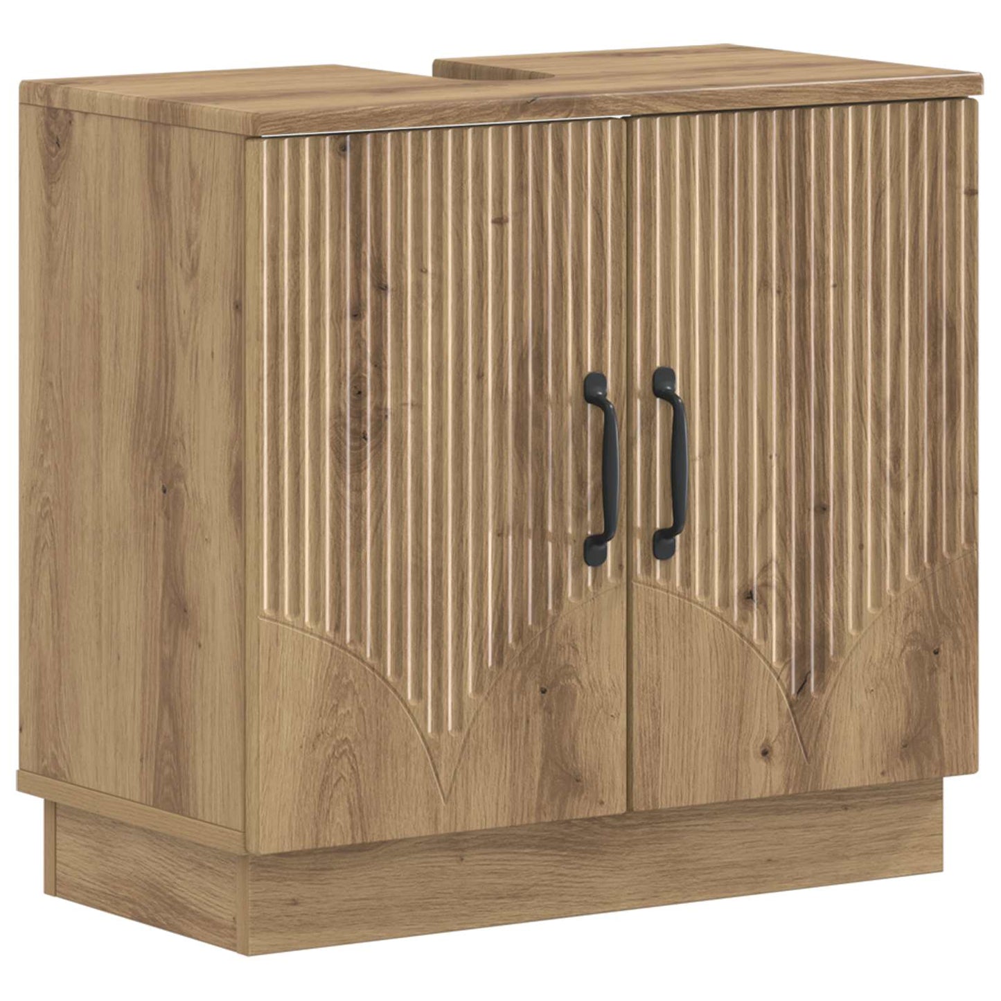 3 Piece Bathroom Cabinet Set HOORN Artisan Oak Engineered Wood