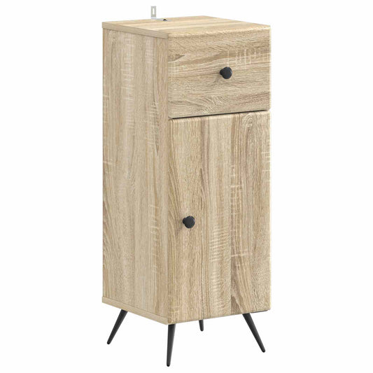 2 Piece Bathroom Cabinet Set BREDA Sonoma Oak Engineered Wood