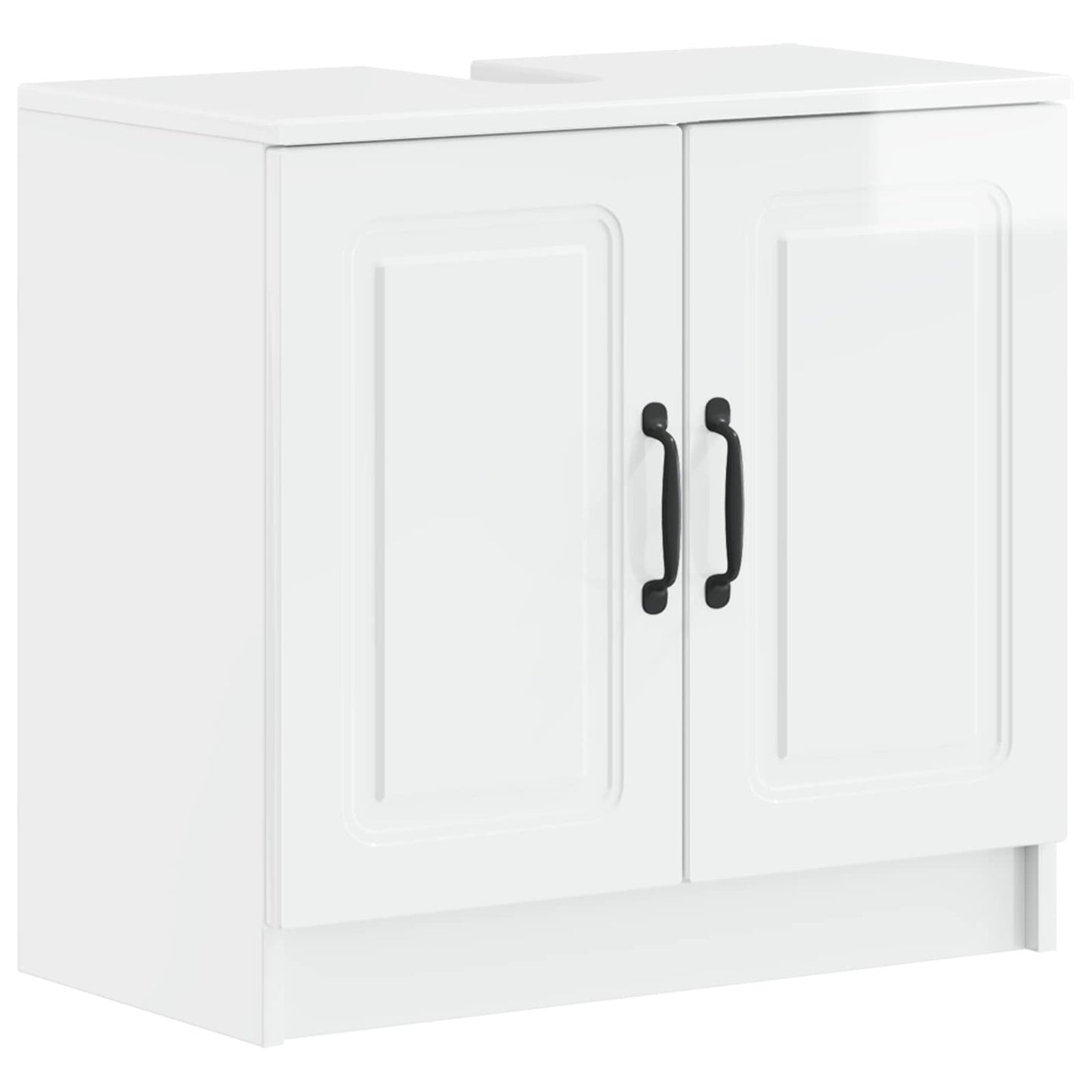 3 Piece Bathroom Cabinet Set UTRECHT High Gloss White