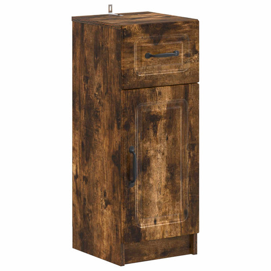 2 Piece Bathroom Cabinet Set UTRECHT Smoked Oak Engineered Wood