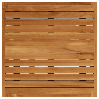 10 pcs Solid Acacia Wood & Rope Natural