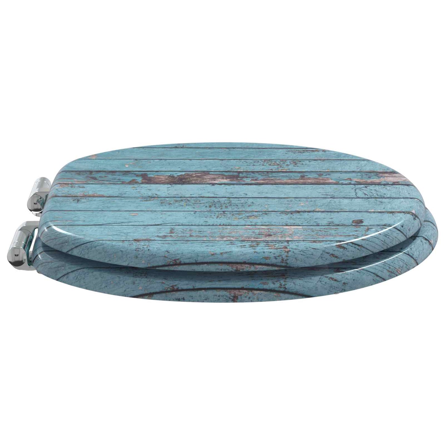 Soft-Close Toilet Seat Blue 44 x 38 cm MDF board