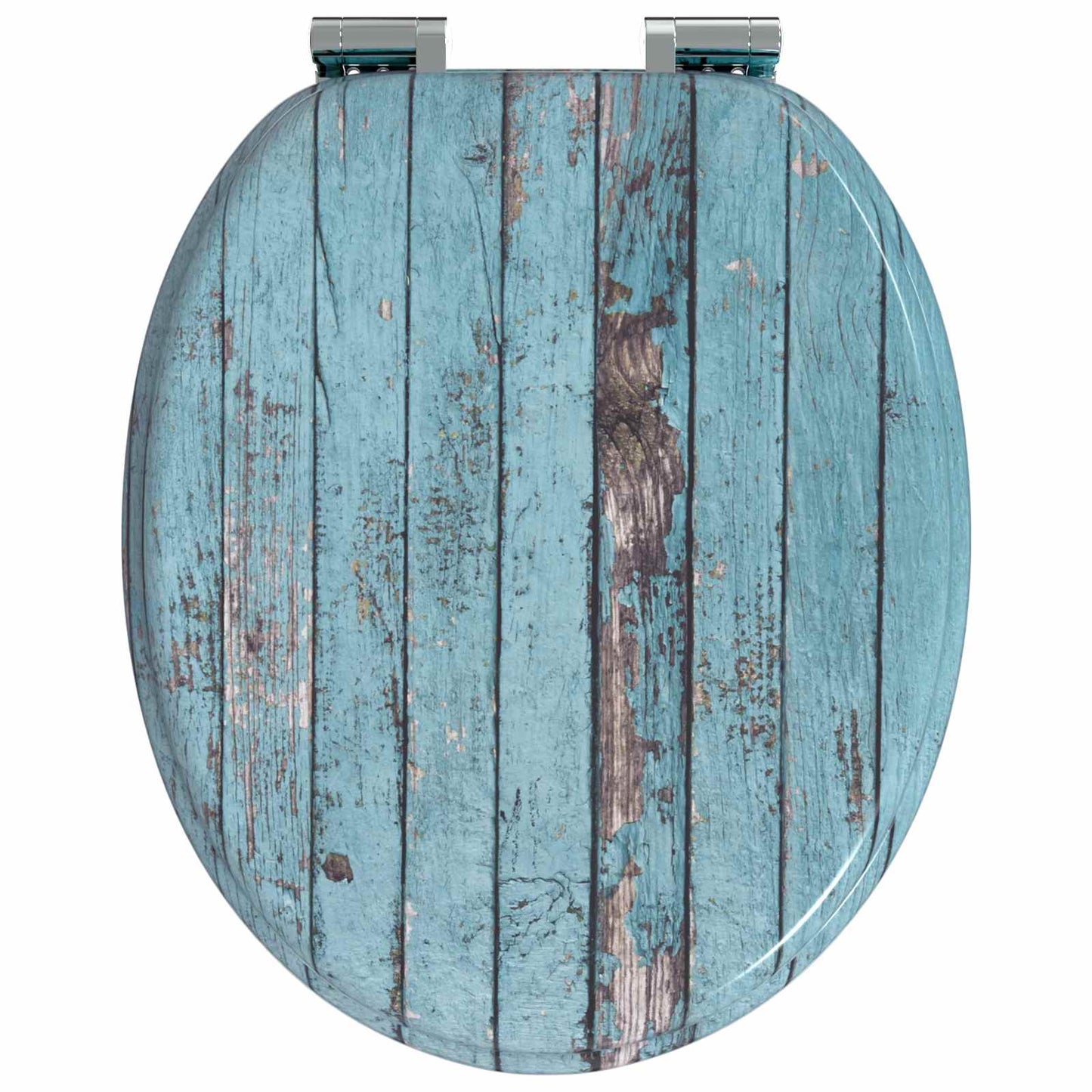 Soft-Close Toilet Seat Blue 44 x 38 cm MDF board