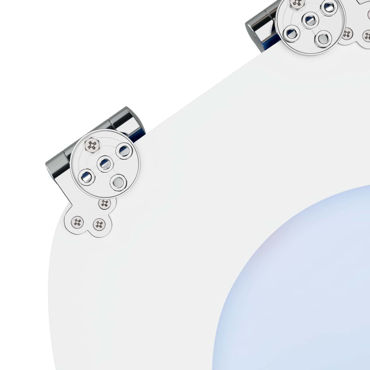 Soft-Close Toilet Seat Blue 44 x 38 cm MDF board