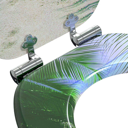 Soft-Close Toilet Seat Green 44 x 38 cm MDF board