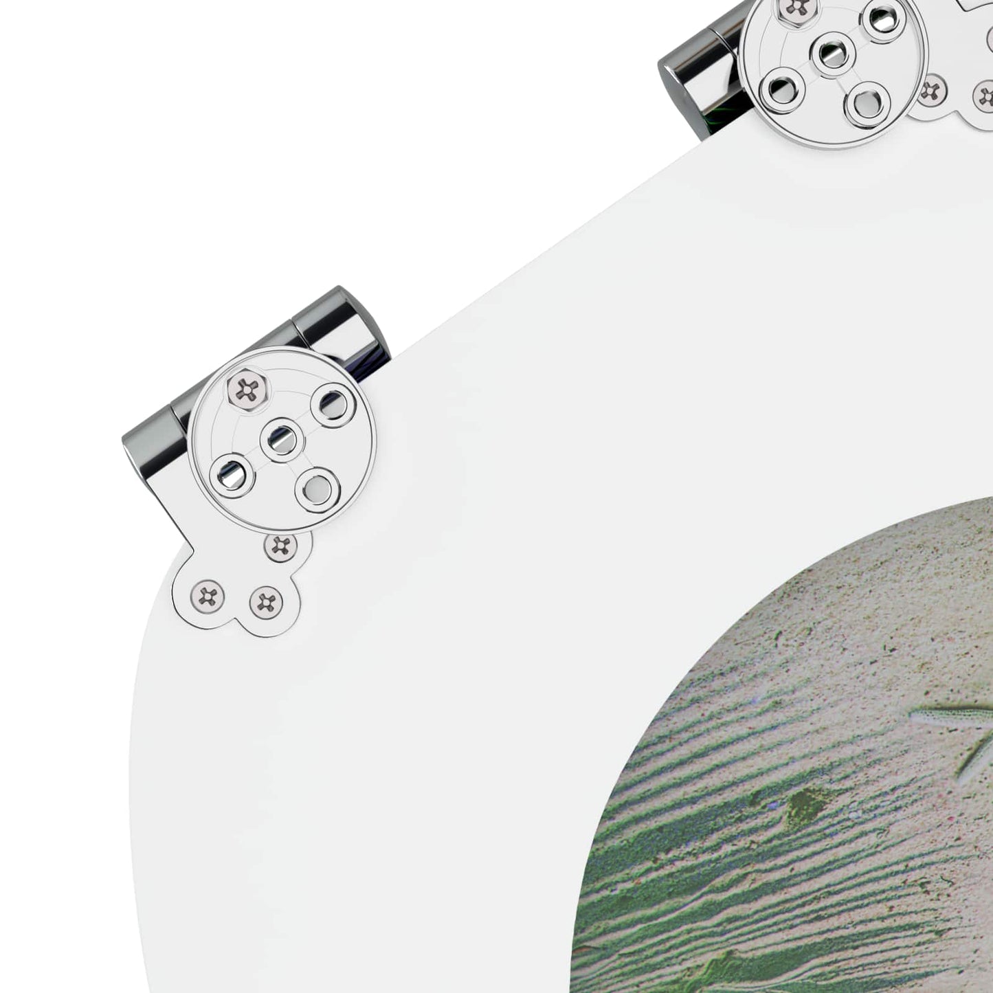 Soft-Close Toilet Seat Green 44 x 38 cm MDF board