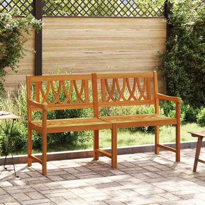 Outdoor Bench Natural 150 x 55.5 x 90 cm Solid Acacia Wood