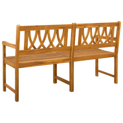 Outdoor Bench Natural 150 x 55.5 x 90 cm Solid Acacia Wood