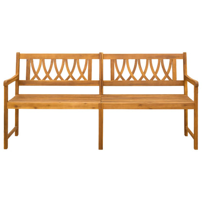 Outdoor Bench Natural 180 x 55.5 x 90 cm Solid Acacia Wood