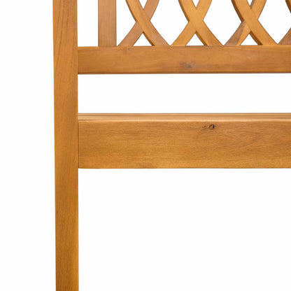 Outdoor Bench Natural 220 x 55.5 x 90 cm Solid Acacia Wood