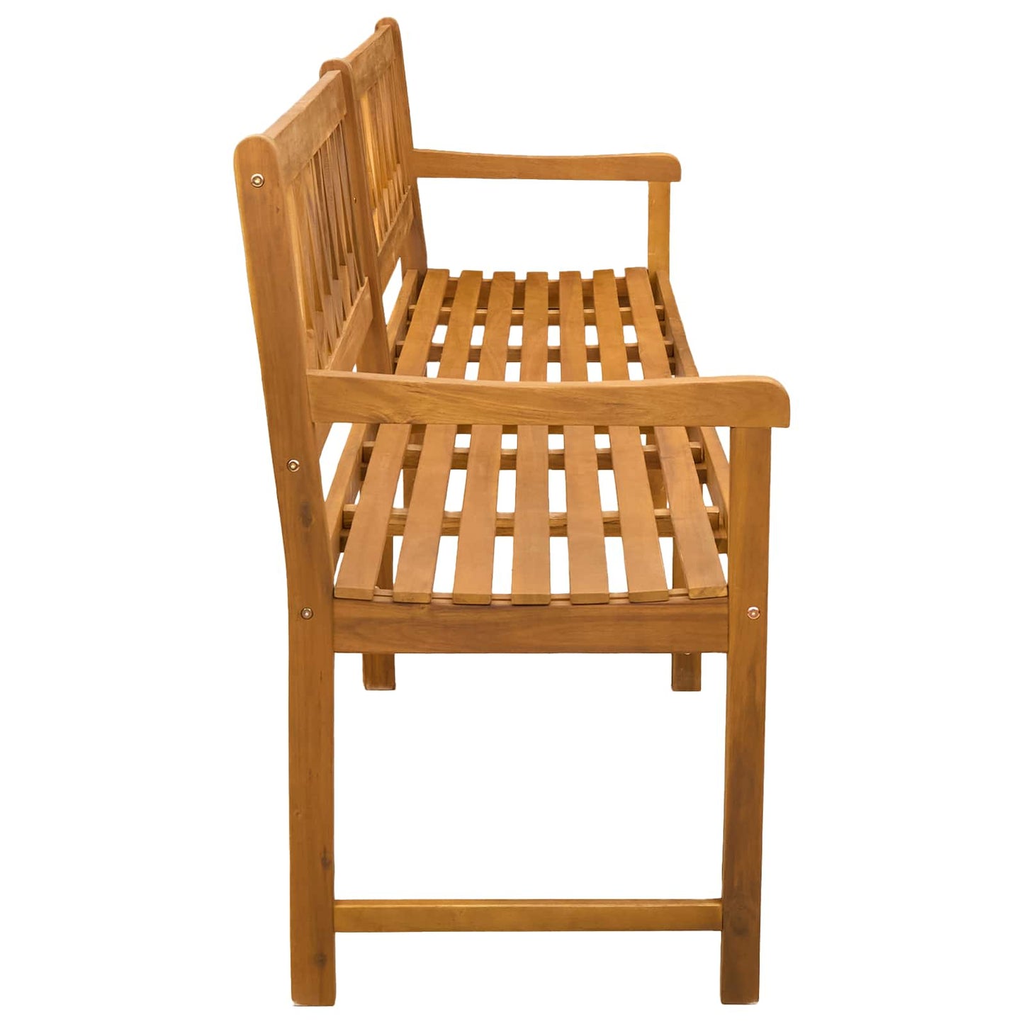 Outdoor Bench Natural 220 x 55.5 x 90 cm Solid Acacia Wood