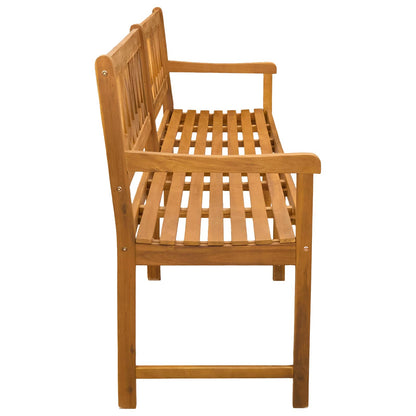 Outdoor Bench Natural 220 x 55.5 x 90 cm Solid Acacia Wood