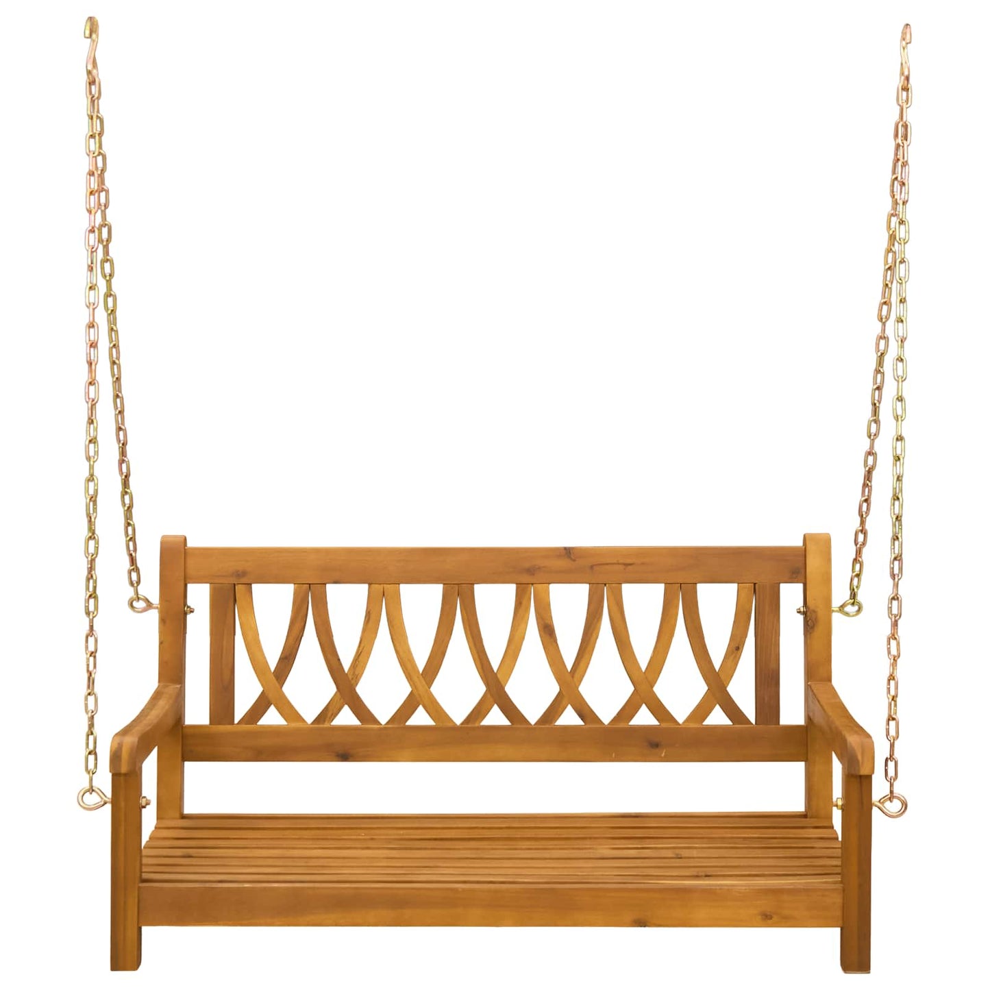 Garden Swing Bench Natural 110 x 56 x 58 cm Solid Acacia Wood