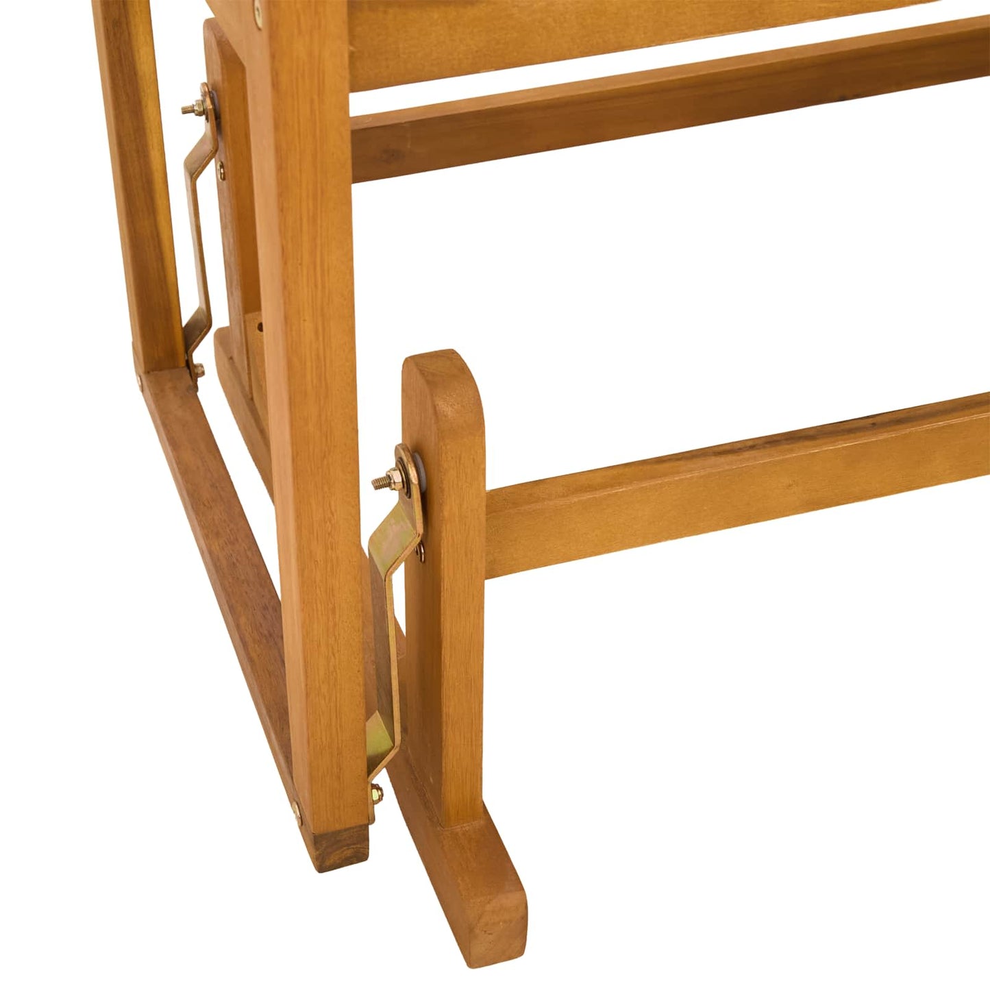 Garden Glider Bench Natural 110 x 59 x 97 cm Solid Acacia Wood