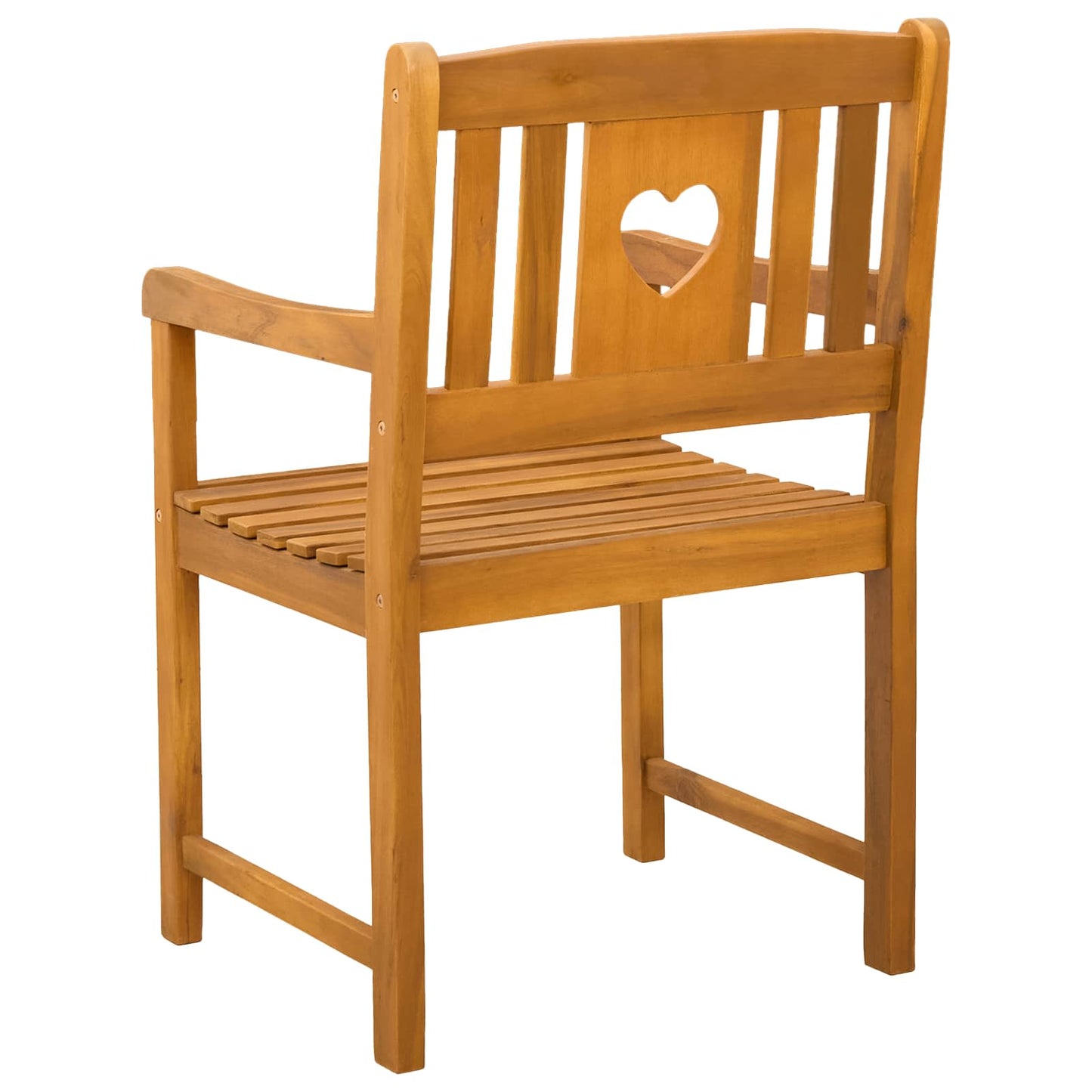 Outdoor Bench 2 pcs Natural 56 x 55.5 x 90 cm Solid Acacia Wood