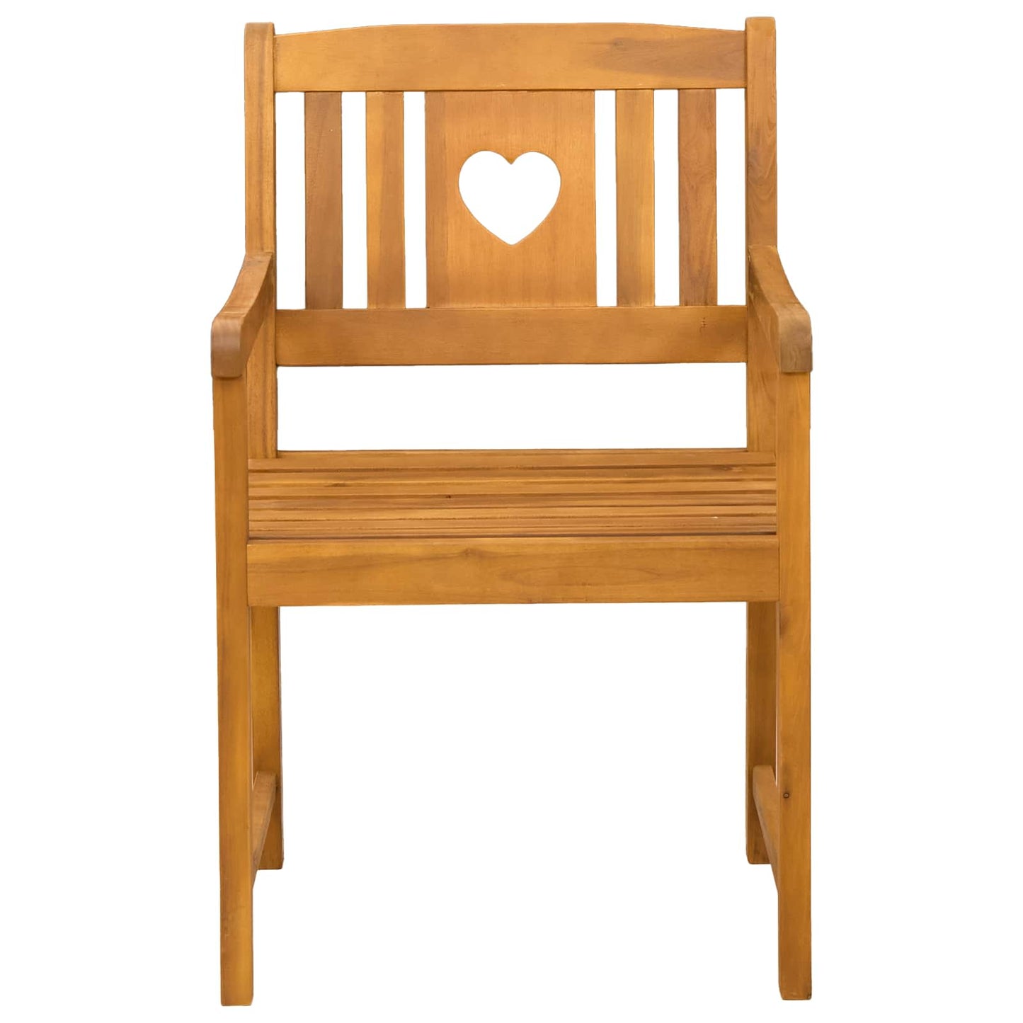Outdoor Bench 2 pcs Natural 56 x 55.5 x 90 cm Solid Acacia Wood