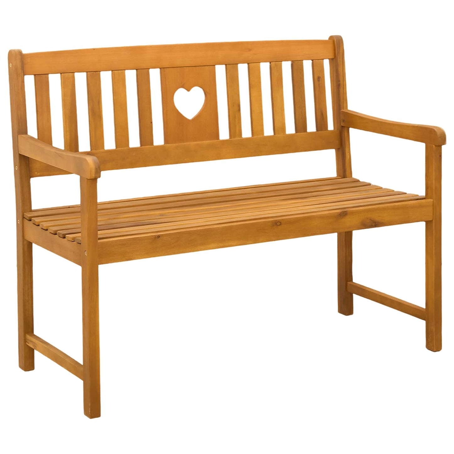 Outdoor Bench Natural 110 x 55.5 x 90 cm Solid Acacia Wood