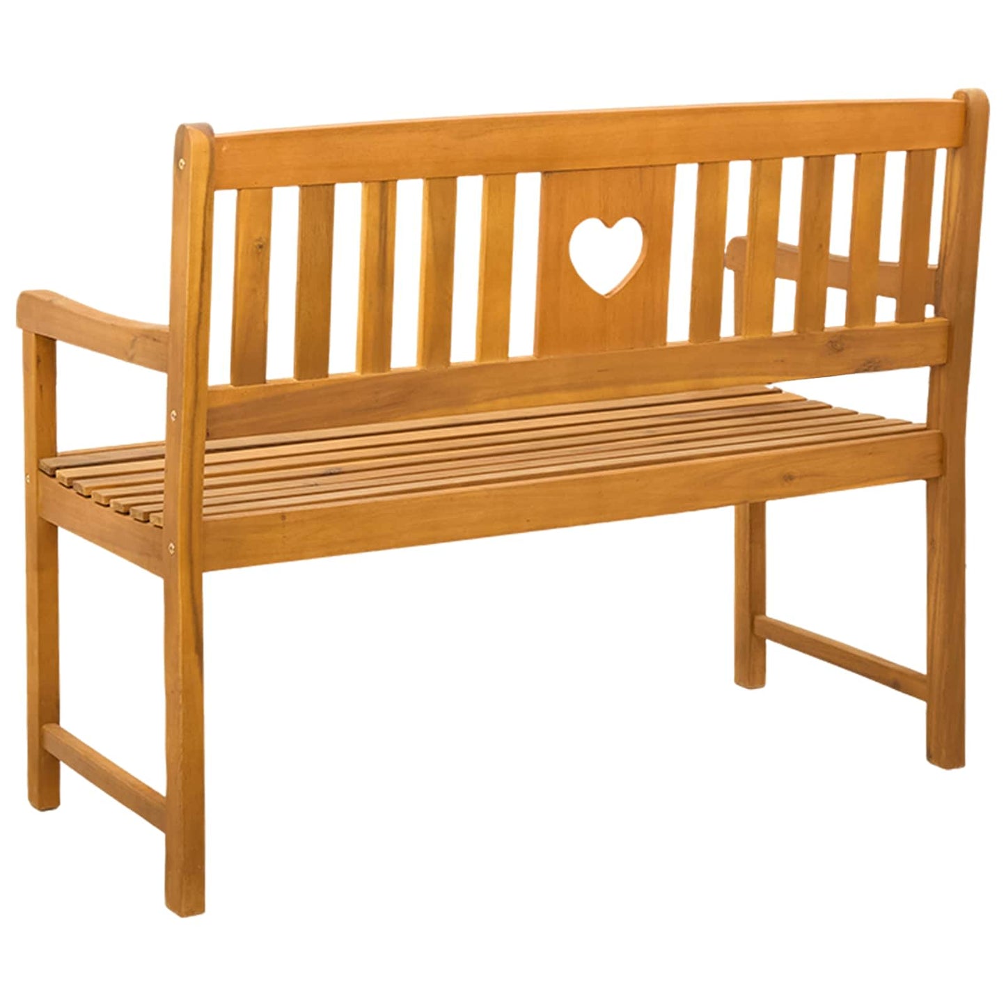 Outdoor Bench Natural 110 x 55.5 x 90 cm Solid Acacia Wood