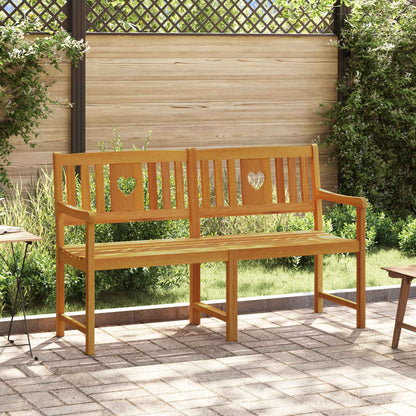 Outdoor Bench Natural 150 x 55.5 x 90 cm Solid Acacia Wood