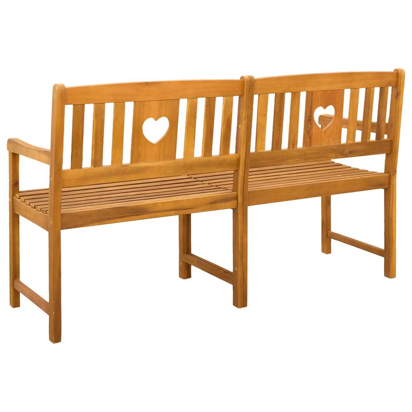 Outdoor Bench Natural 150 x 55.5 x 90 cm Solid Acacia Wood