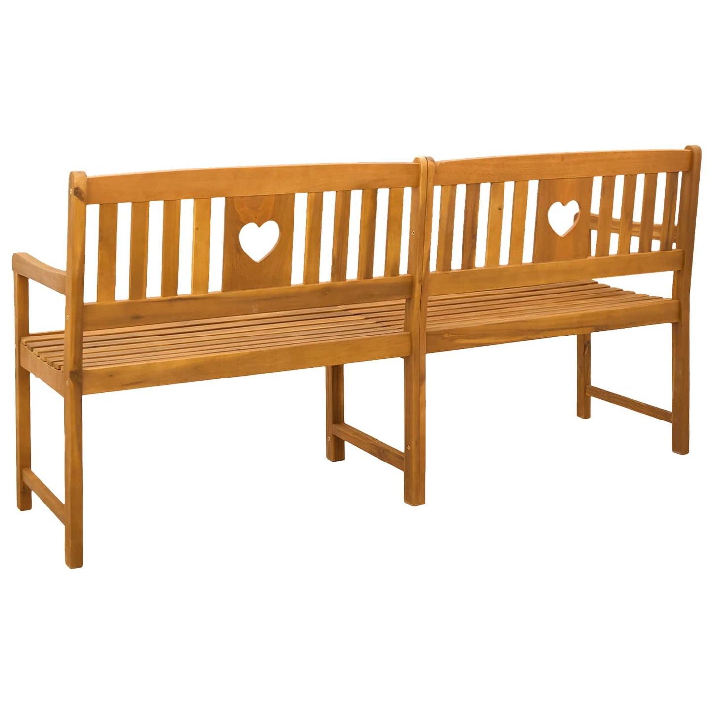 Outdoor Bench Natural 180 x 55.5 x 90 cm Solid Acacia Wood