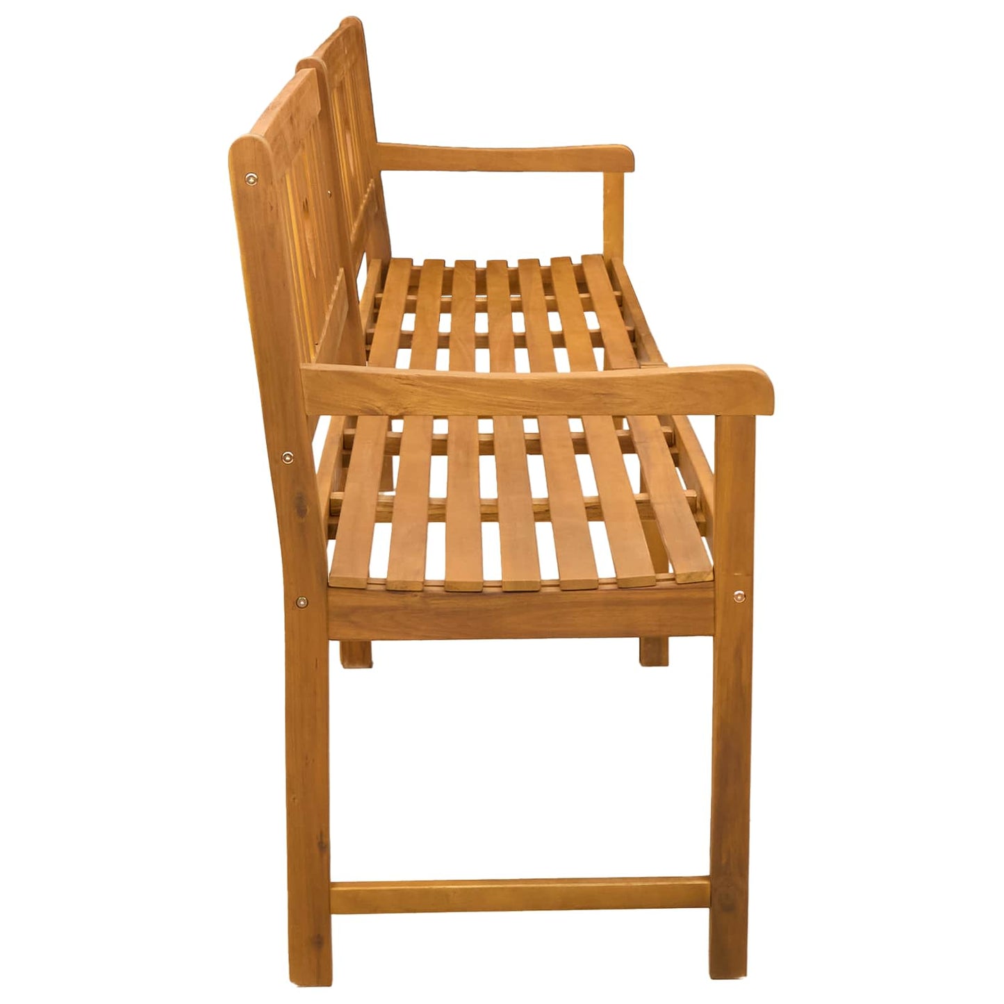 Outdoor Bench Natural 220 x 55.5 x 90 cm Solid Acacia Wood